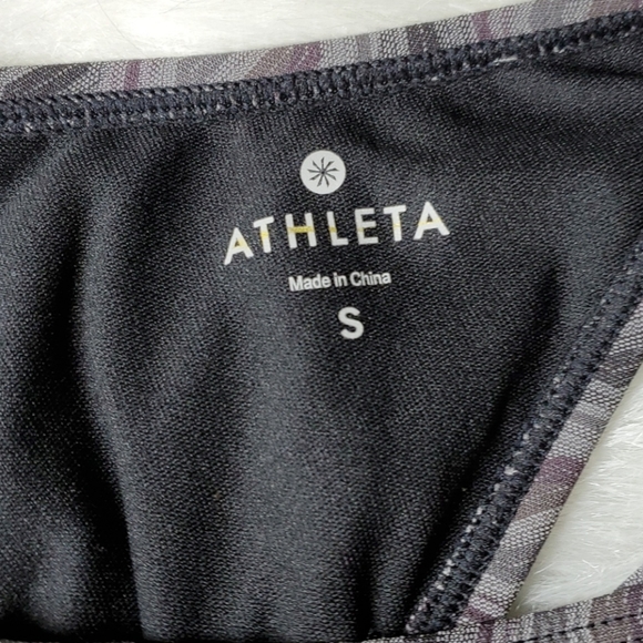 Athleta Black Jacquard Back-Tie Blousy Tankini - Picture 8 of 9